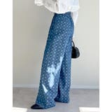 フラワー刺繍ライトオンスデニムワイドパンツ | Re:EDIT | 詳細画像23