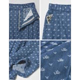 フラワー刺繍ライトオンスデニムワイドパンツ | Re:EDIT | 詳細画像26