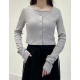 [2点セット]マルチWAYテレコリブキャミソール＆カーディガンアンサンブル | Re:EDIT | 詳細画像5 