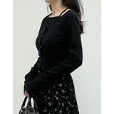 [2点セット]マルチWAYテレコリブキャミソール＆カーディガンアンサンブル | Re:EDIT | 詳細画像8 