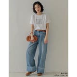 コットンロールアップワイドデニムパンツ | Re:EDIT | 詳細画像28