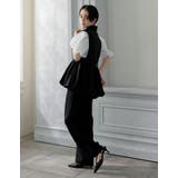 ツイルウエスト切り替えバルーンテーラードベスト | Re:EDIT | 詳細画像9