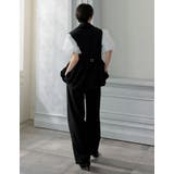 ツイルウエスト切り替えバルーンテーラードベスト | Re:EDIT | 詳細画像10