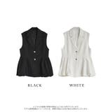 ツイルウエスト切り替えバルーンテーラードベスト | Re:EDIT | 詳細画像17