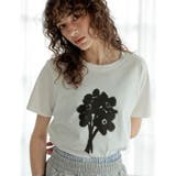 ホワイト×ブラック(502) | チェーン刺繍ロゴTシャツ | Re:EDIT