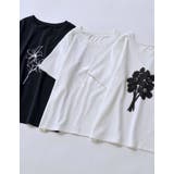チェーン刺繍ロゴTシャツ | Re:EDIT | 詳細画像2