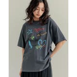 [UVカット][接触冷感]オーバーサイズプラネットグラフィックTシャツ | Re:EDIT | 詳細画像4 