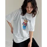[UVカット][接触冷感]オーバーサイズベアプリントTシャツ | Re:EDIT | 詳細画像21 