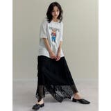 [UVカット][接触冷感]オーバーサイズベアプリントTシャツ | Re:EDIT | 詳細画像22 