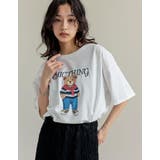 [UVカット][接触冷感]オーバーサイズベアプリントTシャツ | Re:EDIT | 詳細画像23 