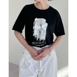 [UVカット][紫外線対策]箔フラワーTシャツ | Re:EDIT | 詳細画像9 