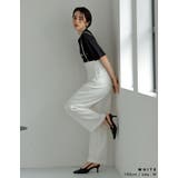 2WAYツイルサスペンダー付きバックレースアップハイウエストパンツ | Re:EDIT | 詳細画像9