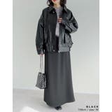 [2WAY]フェイクレザーティペット付きブルゾン | Re:EDIT | 詳細画像25 