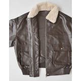 [2WAY]フェイクレザーティペット付きブルゾン | Re:EDIT | 詳細画像30 