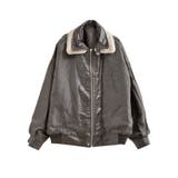 [2WAY]フェイクレザーティペット付きブルゾン | Re:EDIT | 詳細画像34 