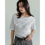 2WAYリブカットソードレープTシャツ | Re:EDIT | 詳細画像23