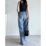 [ブラ紐隠し]前後2WAYテレコリブスクエアホルターネックタンクトップ | Re:EDIT | 詳細画像24 