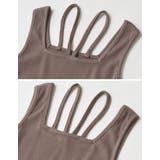 [ブラ紐隠し]前後2WAYテレコリブスクエアホルターネックタンクトップ | Re:EDIT | 詳細画像26 