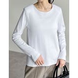 冷感マシュマロカットソー前後2WAYショルダーパッドロンT | Re:EDIT | 詳細画像37 