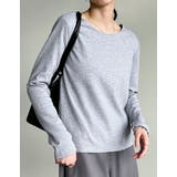 冷感マシュマロカットソー前後2WAYショルダーパッドロンT | Re:EDIT | 詳細画像40 