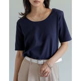 前後2WAYマシュマロカットソーショルダーパッド半袖トップス | Re:EDIT | 詳細画像24