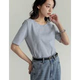 前後2WAYマシュマロカットソーショルダーパッド半袖トップス | Re:EDIT | 詳細画像34