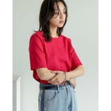 前後2WAYマシュマロカットソーショルダーパッド半袖トップス | Re:EDIT | 詳細画像38