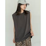 綿天竺ショルダータックノースリーブTシャツ | Re:EDIT | 詳細画像21