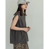 綿天竺ショルダータックノースリーブTシャツ | Re:EDIT | 詳細画像23