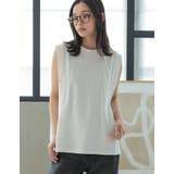 綿天竺ショルダータックノースリーブTシャツ | Re:EDIT | 詳細画像37