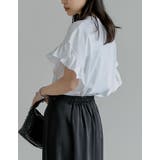 綿天竺ショルダーフリルTシャツ | Re:EDIT | 詳細画像11