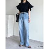 綿天竺ショルダーフリルTシャツ | Re:EDIT | 詳細画像21