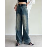 コットンワイドストレートデニムパンツ | Re:EDIT | 詳細画像2