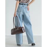 [低身長/高身長サイズ有]コットンデニムワイドストレートパンツ | Re:EDIT | 詳細画像28 