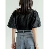 シアーフロッキードットバルーンスリーブブラウス | Re:EDIT | 詳細画像16