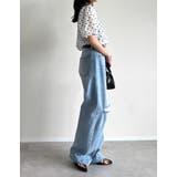 シアーフロッキードットバルーンスリーブブラウス | Re:EDIT | 詳細画像7