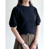 [二の腕カバー][涼感]レーヨンブレンドパフスリーブスポンジニットトップス | Re:EDIT | 詳細画像13 
