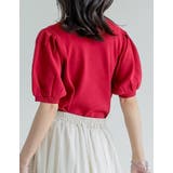 [二の腕カバー][涼感]レーヨンブレンドパフスリーブスポンジニットトップス | Re:EDIT | 詳細画像36 