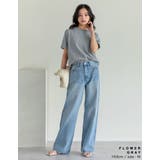 コットンブレンドボーダーor花柄Tシャツ | Re:EDIT | 詳細画像7
