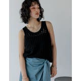 透かし編みノースリーブニットトップス | Re:EDIT | 詳細画像14