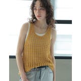 透かし編みノースリーブニットトップス | Re:EDIT | 詳細画像2