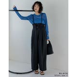 ベルト付きツイルサロペット | Re:EDIT | 詳細画像6
