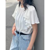 ポーララッフルスリーブリボンブラウス | Re:EDIT | 詳細画像8