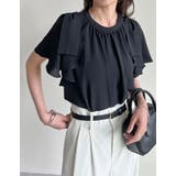 ポーララッフルスリーブリボンブラウス | Re:EDIT | 詳細画像24