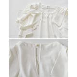 ポーララッフルスリーブリボンブラウス | Re:EDIT | 詳細画像30