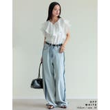 フロントリボンラッフルカラーフリルブラウス | Re:EDIT | 詳細画像7