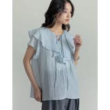 フロントリボンラッフルカラーフリルブラウス | Re:EDIT | 詳細画像21