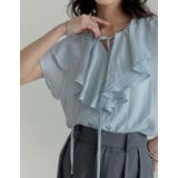 フロントリボンラッフルカラーフリルブラウス | Re:EDIT | 詳細画像23