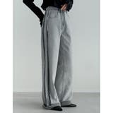 [リニューアル][低身長/高身長サイズ有]ワイドストレートリバースデニムパンツ | Re:EDIT | 詳細画像14 