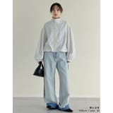 [リニューアル][低身長/高身長サイズ有]ワイドストレートリバースデニムパンツ | Re:EDIT | 詳細画像15 